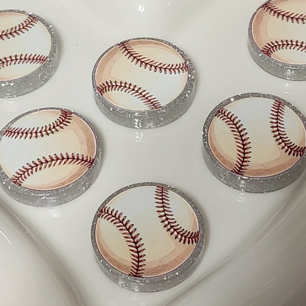 Baseball Beads 2 Pcs Focal Bead Beaded Pen Jewelry Making Charms Acrylic